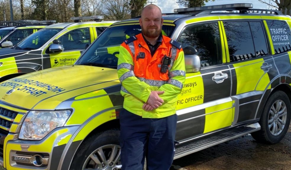 Caption: Highways England traffic officer Dave Harford says motorists should spend some time carrying out simple vehicle checks