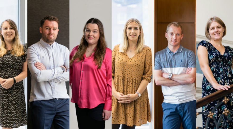 From left to right: Megan Whiley, Tom Joy, Selma Delic, Tara Adams, Matt Aston and Charlotte Morgan.
