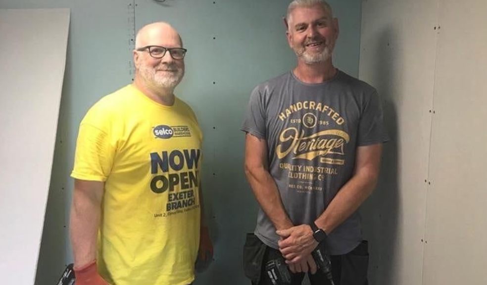 Stephen Lyall (in yellow) and brother Simon, both of which are Facilities Management Assistants for Step One.