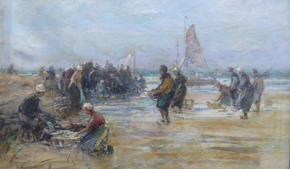 Shrimpers in Katwijk Painting
