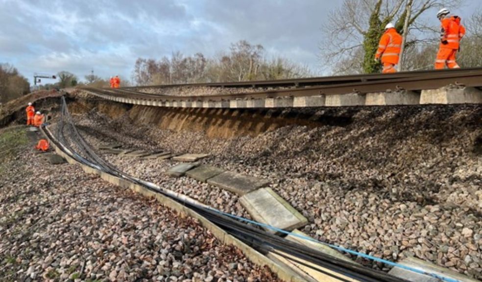 train tracks, railway, landslide, broken track