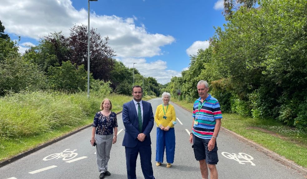 Simon Jupp MP with Councillors Yolonda Henson, Peter Holland and Anne Jobson who represent St Loyes on Exeter City Council.