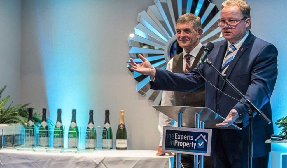 Steve Moir and David Fitzgerald with awards