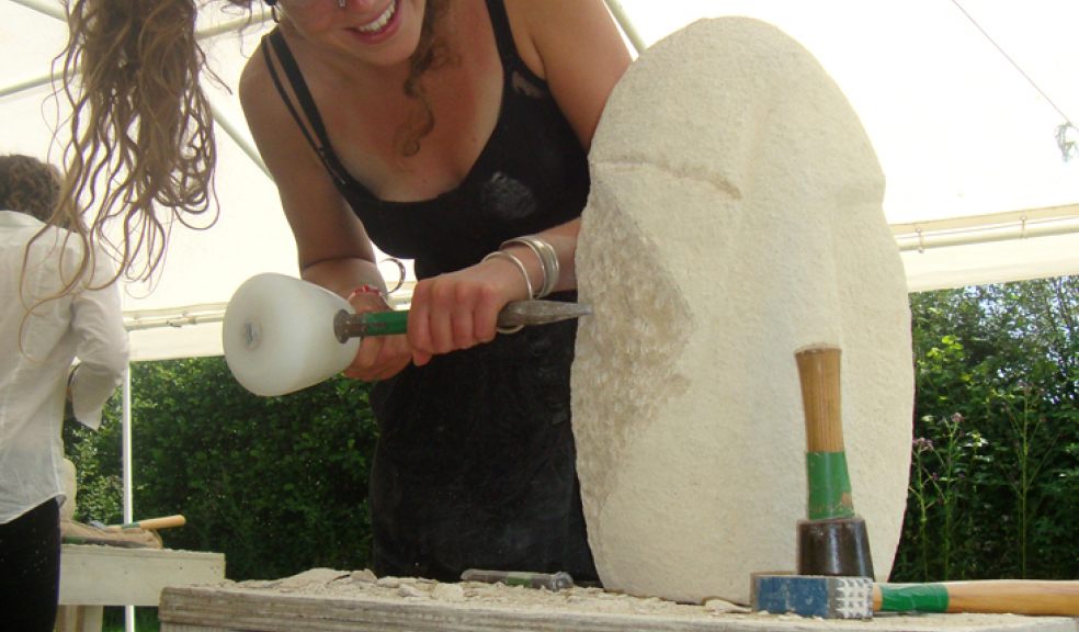 Stonecarving at Dartmoor Arts 2013
