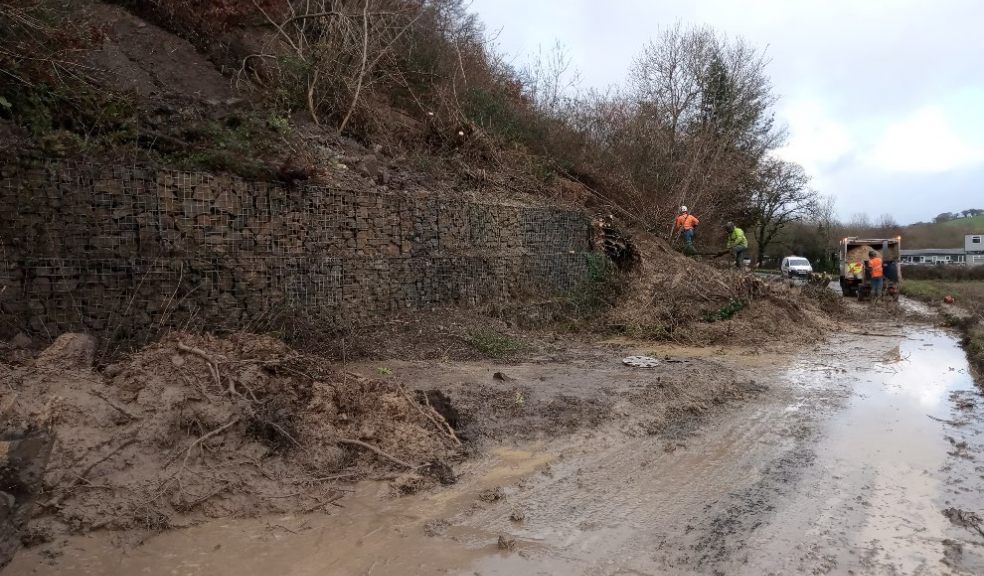 Teign landslip