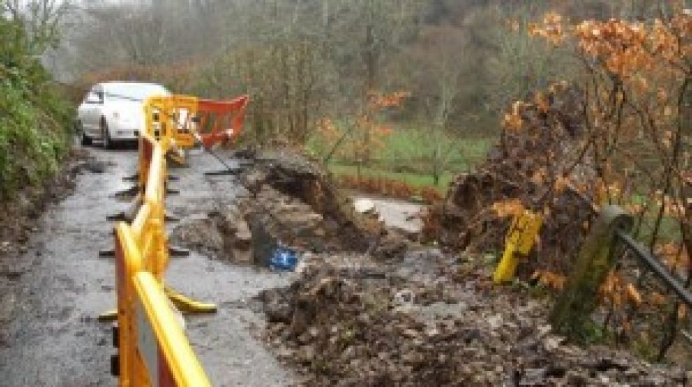 Storm damage at Stoke Fleming