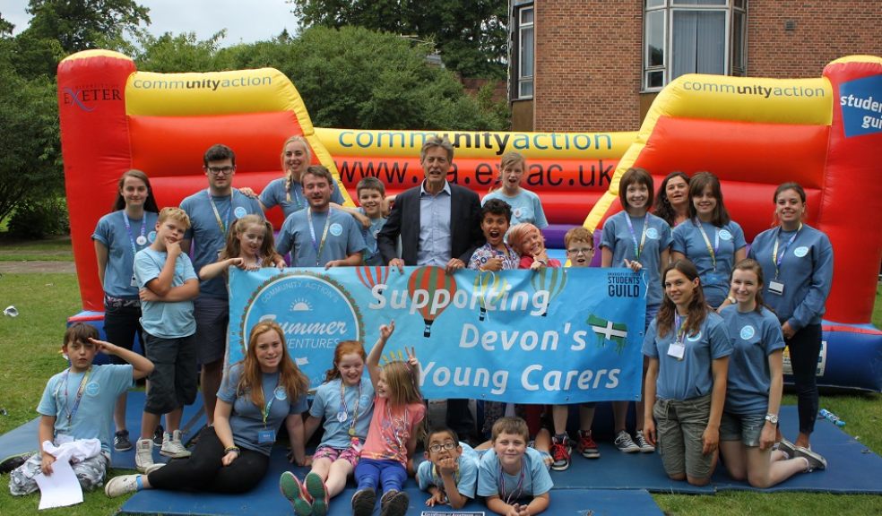 Young carers from Devon are joined by Exeter MP Ben Bradshaw