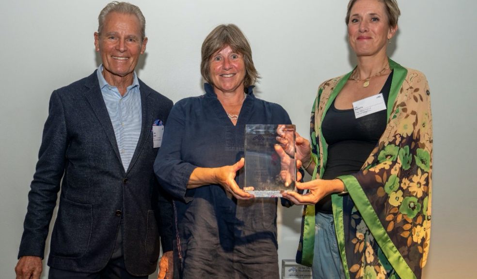 The Filo Project's Libby Price and Liz Dennis presented with Fit for Life award by Jack Lowe.