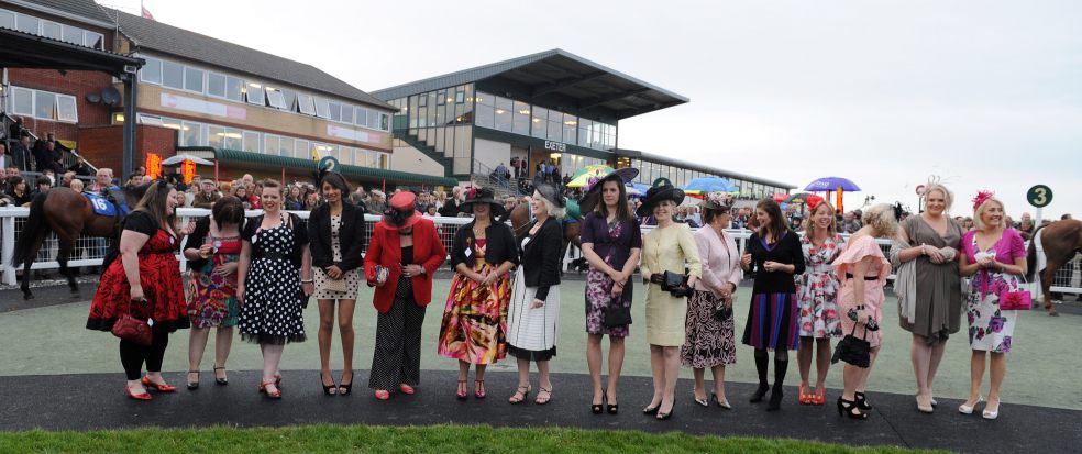 Last year's finalists at Exeter Racecourse's Ladies' Night