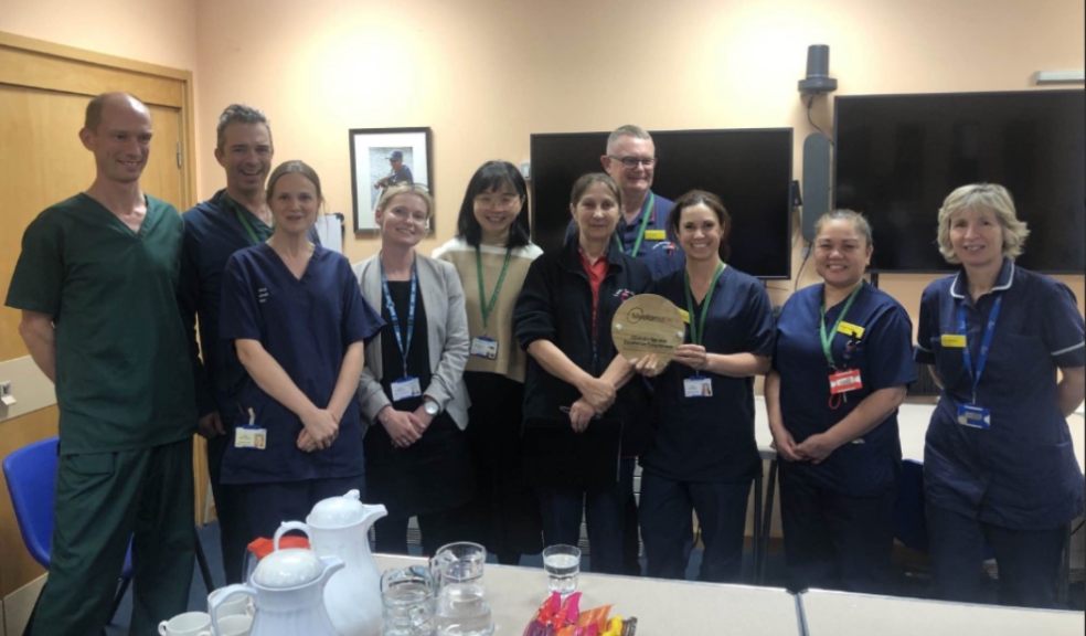 The team at Royal Devon and Exeter Hospital.