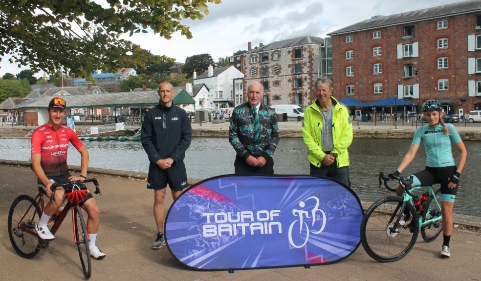 The launch of the Devon Stage of the 20201 Tour of Britain. Image: Tour of Britain