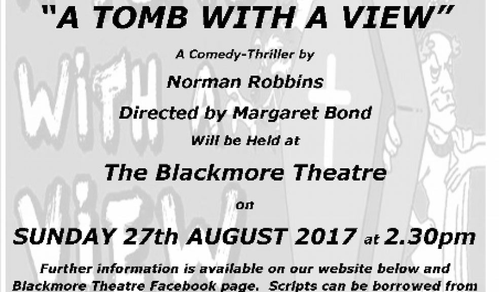A Tomb With A View Audition Flyers