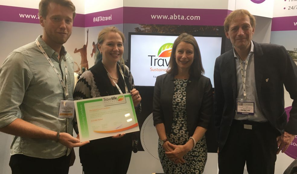 From left to right: Daniel Burke Thomson, DofE & Expedition Coordinator at the STC, Jennifer Harris, Consultant at the STC, Nikki White Director of Destinations and Sustainability for ABTA and Naut Kusters, Manager at Travelife