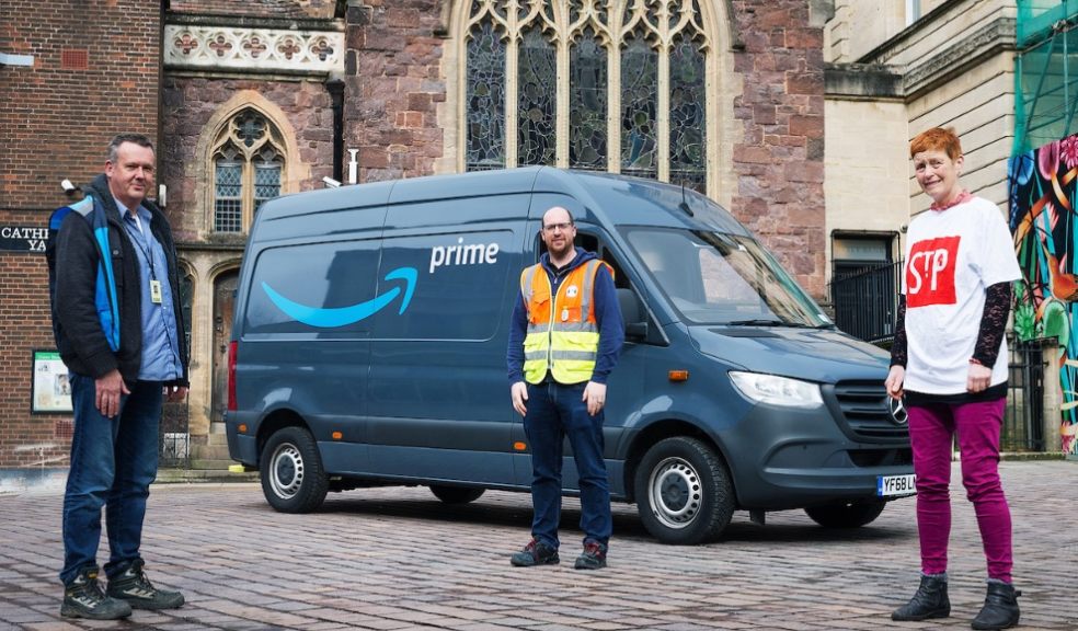Exeter charity welcomes support from Amazon St Petrocks in Exeter welcomes support from Amazon