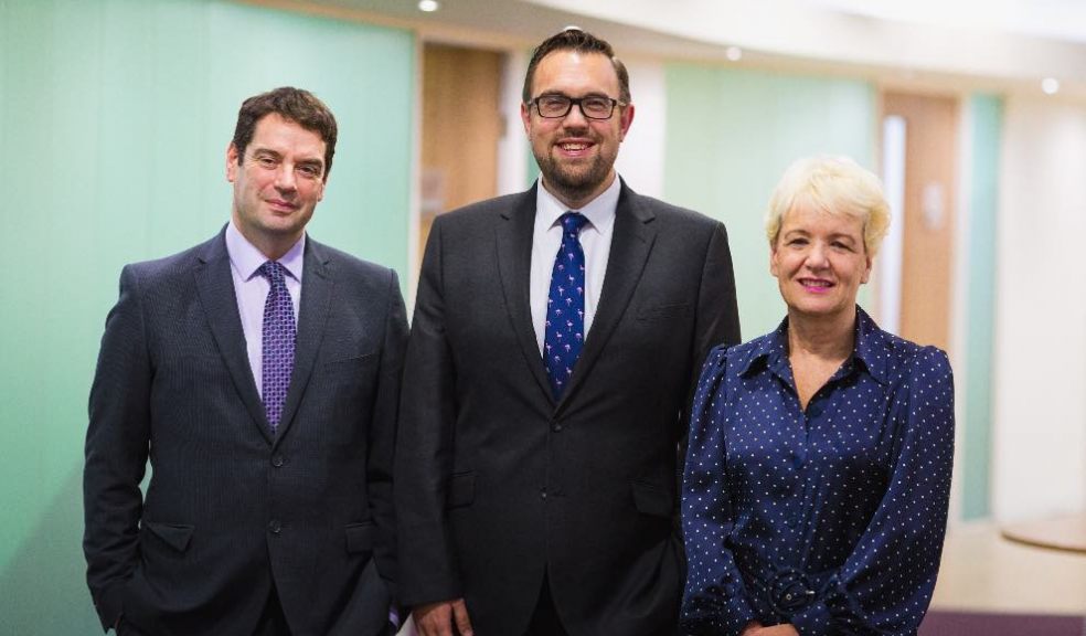 L-R: Browne Jacobson Managing Partner Iain Blatherwick, elected Managing Partner Richard Medd and Senior Partner Caroline Green