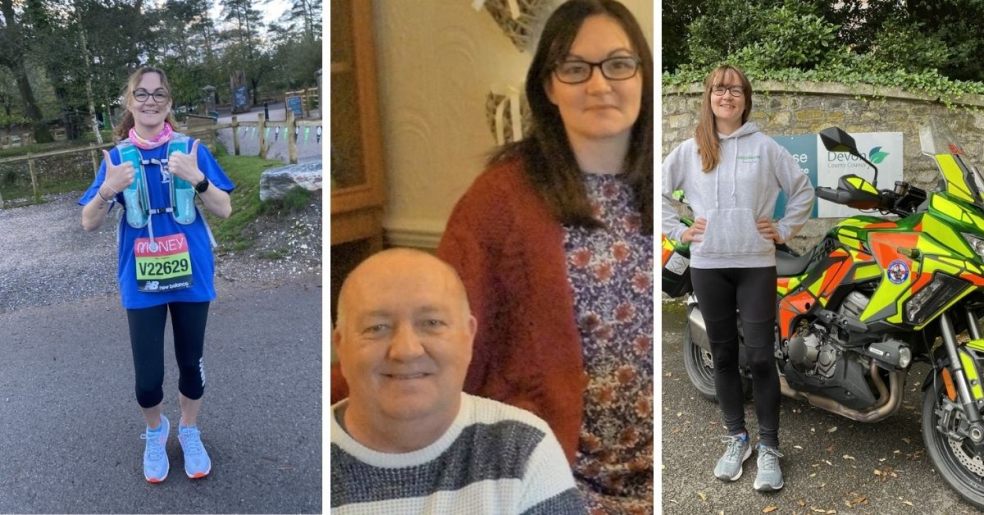 Kelly Lawson, from Exeter, ran the virtual London Marathon for the Devon Freewheelers London Marathon, runners, Devon, Freewheelers