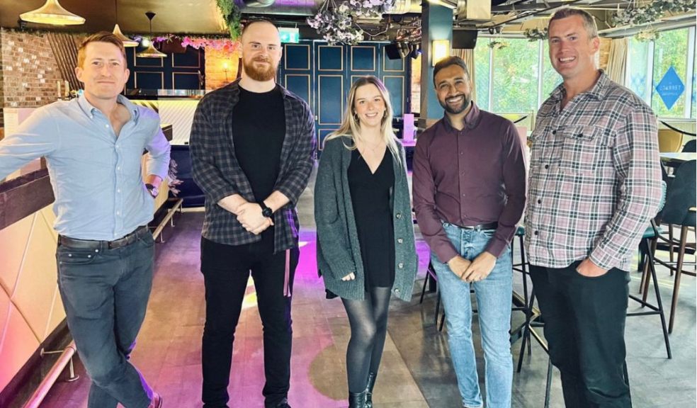 Left to right is Ollie Jackman (Agile Comms), Josh Butler (Triangle Networks), Emily Hayes (The Terrace), Raj Panchal (Clear Yolk), Andi Davies (ActionCoach) - Edited Left to right is Ollie Jackman (Agile Comms), Josh Butler (Triangle Networks), Emily Hayes (The Terr