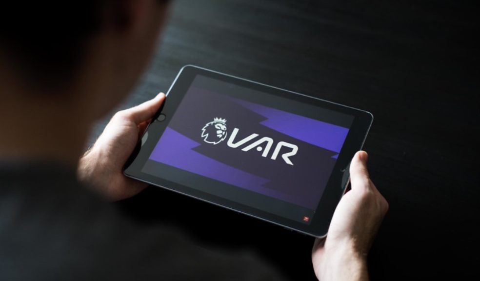 "VAR on Tablet During Football Match - Vi" (CC BY 2.0) by footycomimages