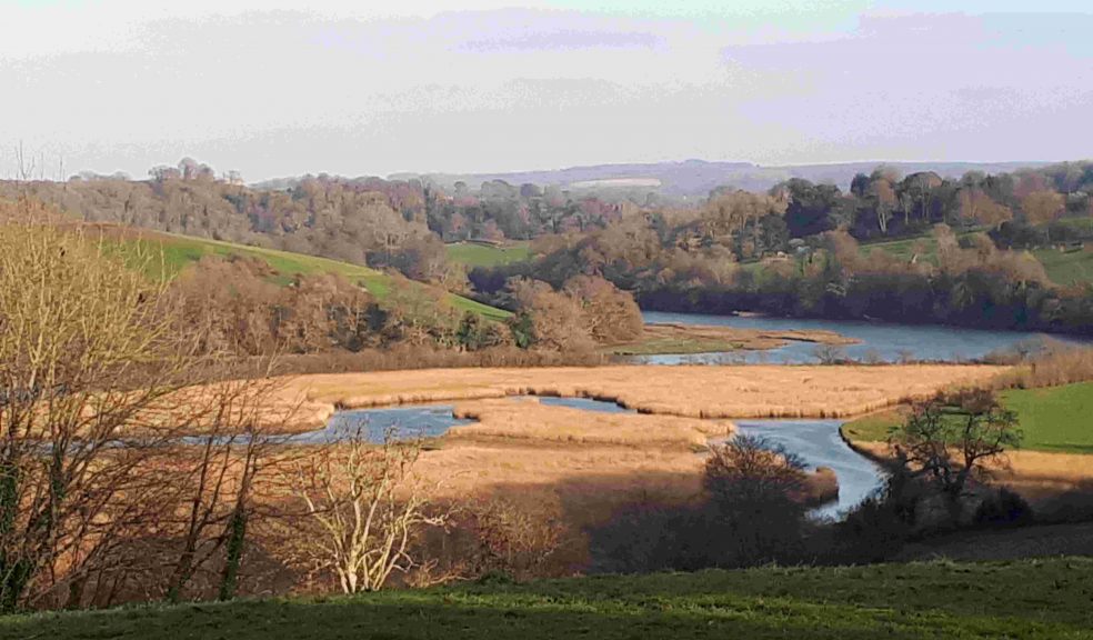 View down the River Dart from Sharpham Estate, Totnes