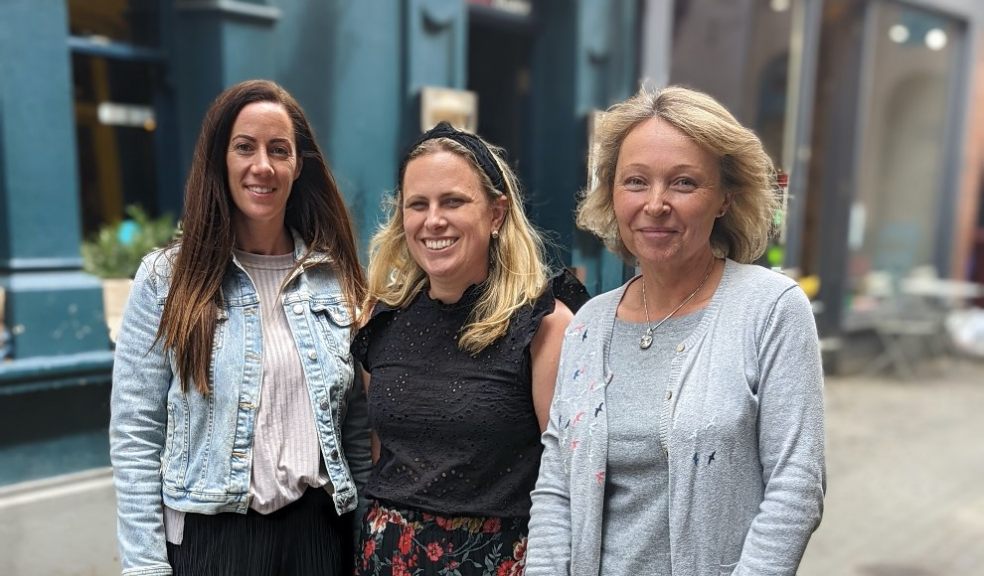 Left to right: Claire Toze, Visit Exeter Tourism Manager; Alice Evans, InExeter Marketing and Communications Manager and Debbie Lewis, Visit Exeter Tourism Manager