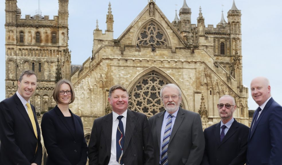 Pictured, left to right: Chris Hart - Chief Executive Wollen Michelmore, Charlotte McGregor - Partner Morgan & Pope, Richard Phillips - Partner Morgan & Pope, Stephen Morgan - Partner Morgan & Pope, Terry Chetwood - Partner Morgan & Pope, Clive Meredith - Practice Director Wollen Michelmore.