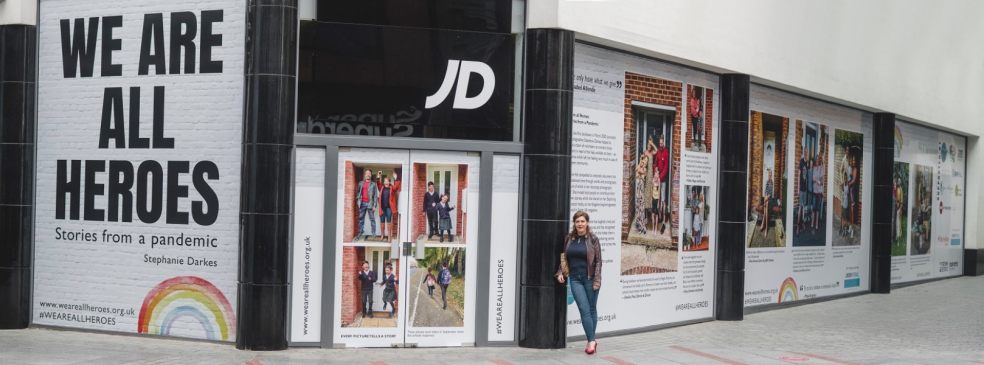 Floral and art installations to welcome visitors for shopping and alfresco dining in Princesshay