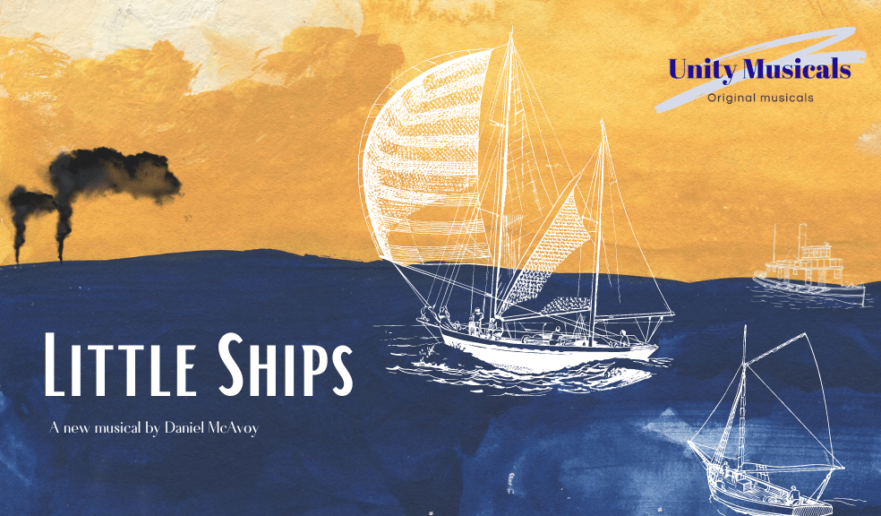 Little Ships: A New Musical Little Ships: A New Musical - a yellow horizon with blue sea, full of little ships