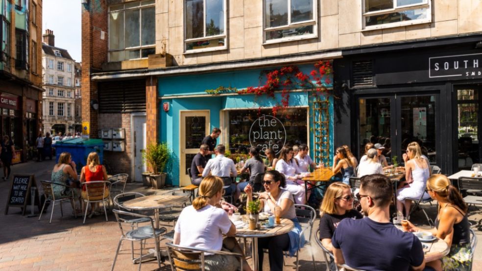 What Exeter's independent businesses do before the summer crowds arrive independent cafes business with customers sitting outside in the sunshine