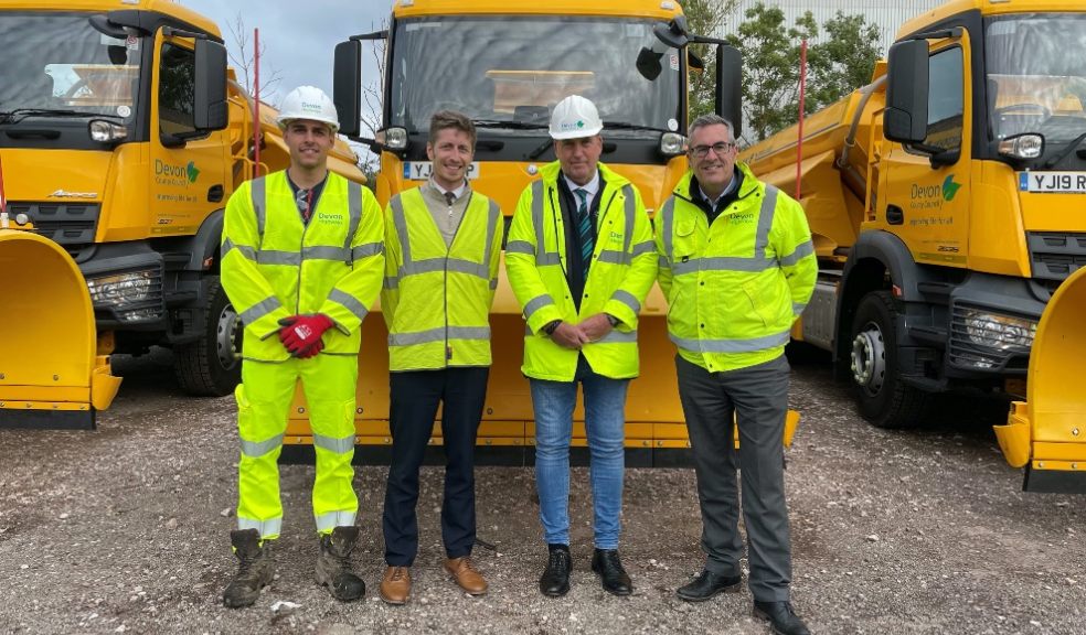 Devon County Council highways gritters prepare for winter