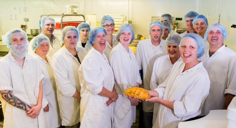 The Chunk Team with their most awarded Steak Pasty