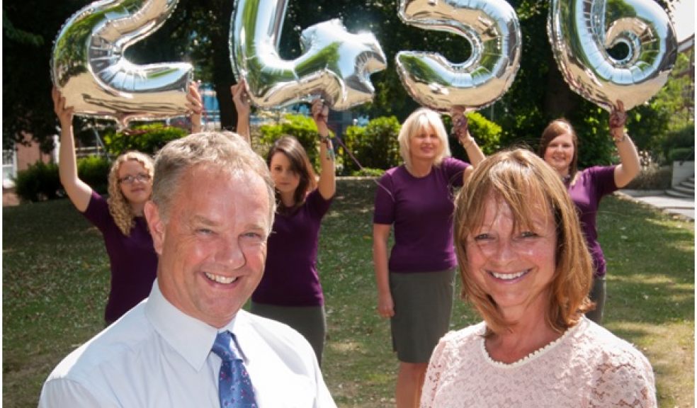 Robert Camp, Managing Partner of Stephens Scown is pictured with Clare Hutton, volunteer co-ordinator from Help for Heroes