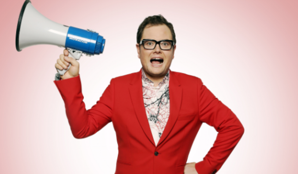 Alan Carr brings his new show to Exeter on 13 February.