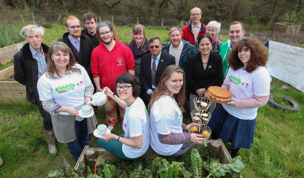 Clare Ryan-Dodd (second left) along with Exeter University staff, students and local residents will all be contributing to this year’s Big Lunch