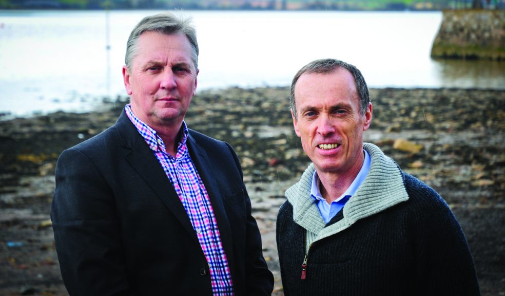 Bob Spencer, left, with his campaign manager Simon Payne.