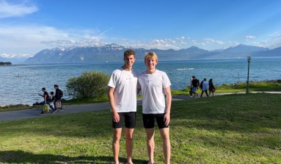 Oscar and William at Lake Geneva