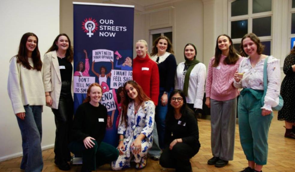 Photo caption:Our Streets Now - Campaigns Team at the #CrimeNotCompliment Event with Plan UK 2023