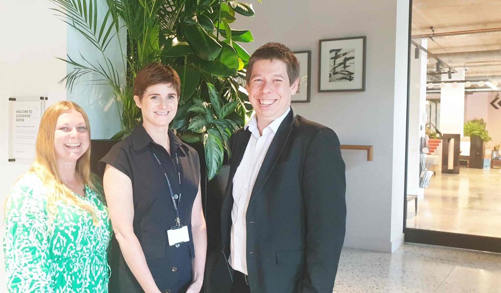 From left to right, Henrietta Olsson of Children’s Hospice South West, Helen Laugharne, General Mana