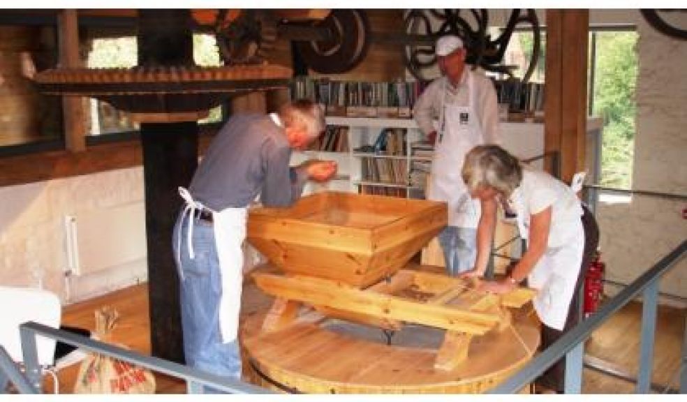 Sunday: Milling at Cricklepit Mill, Exeter Quay
