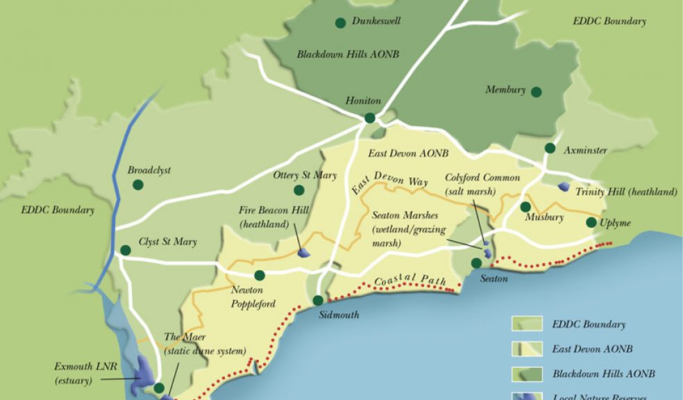 Map courtesy of East Devon District Council