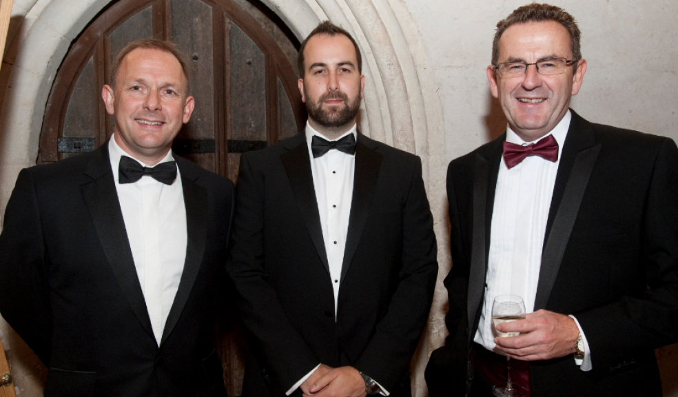 Guest speaker Neil Snowball, director of operations for England Rugby 2015 with Ben Rhodes, DCBC chief executive and Paul Coles.