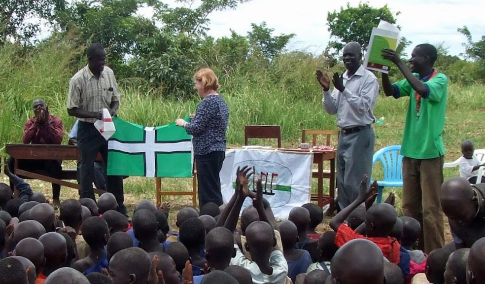 The Devon flag in Uganda