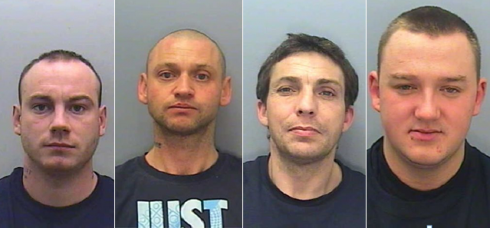 Ryan Singleton, Darren Twigger, Steve Webber and Anthony Martin