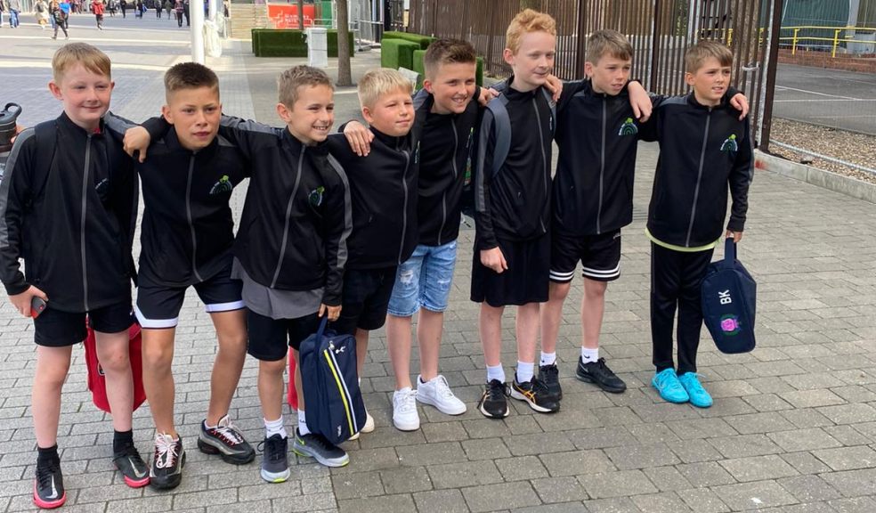 Stoke Hill School footballers represented Exeter City at Wembley