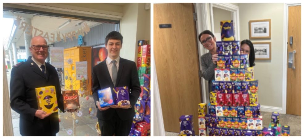 The team at Co-op Funeralcare Exeter collected over 200 eggs for the Bags of Hope appeal.