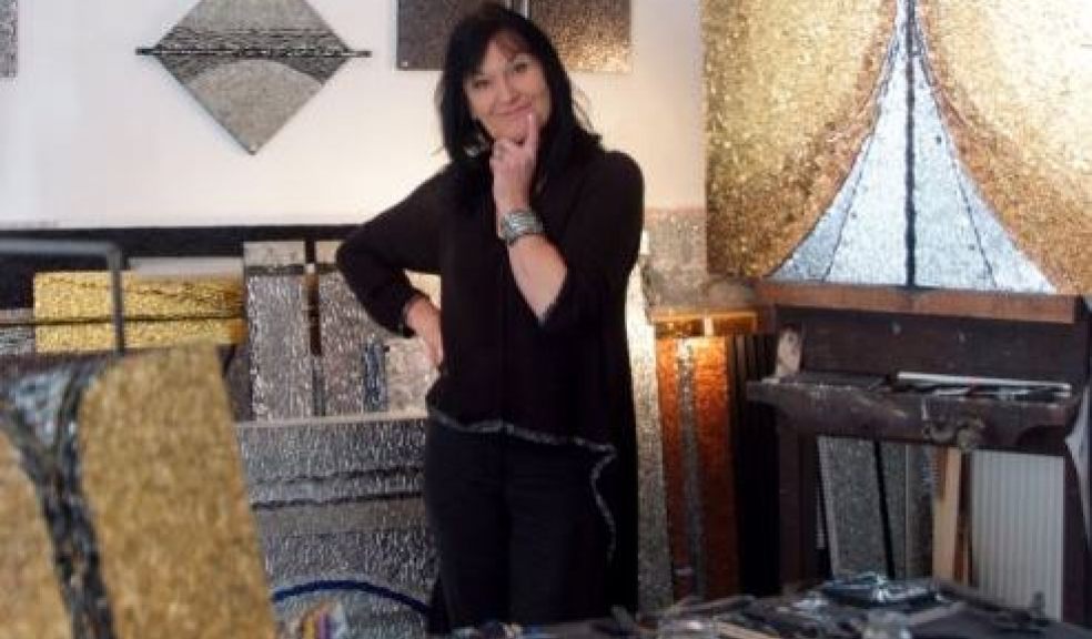 Elaine in her studio