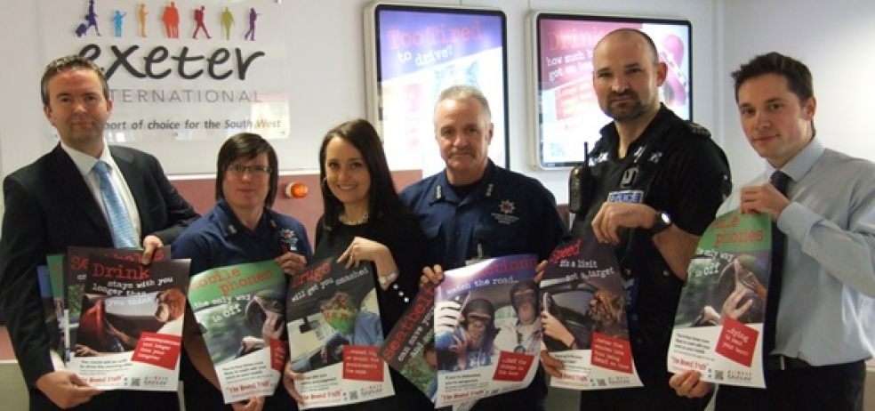 L-R Matt Roach, Laura Vincent, Rebecca Hewitt, Robert Carlston, Sergeant Olly Taylor, Andrew Priest