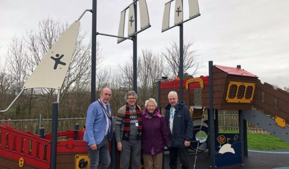 Left to right: Cllr Stuart Hughes, Cllr Steve Gazzard, Cllr Brenda Taylor (ward member for Exmouth Withycombe Raleigh), Cllr Geoff Jung