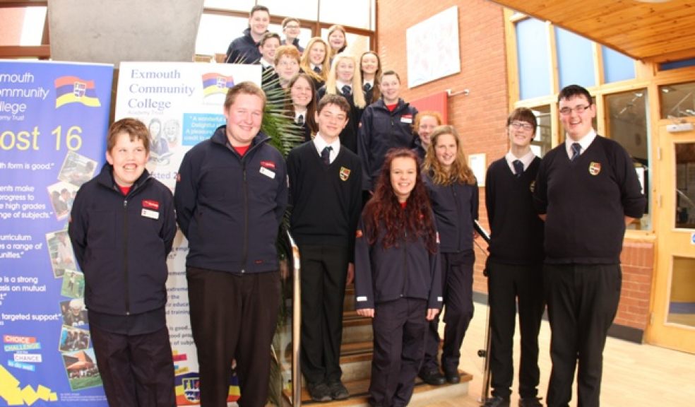 Pictured are representatives of the fire service, police, EuroTech, Exmouth Community College and some of the cadets in their new uniform.