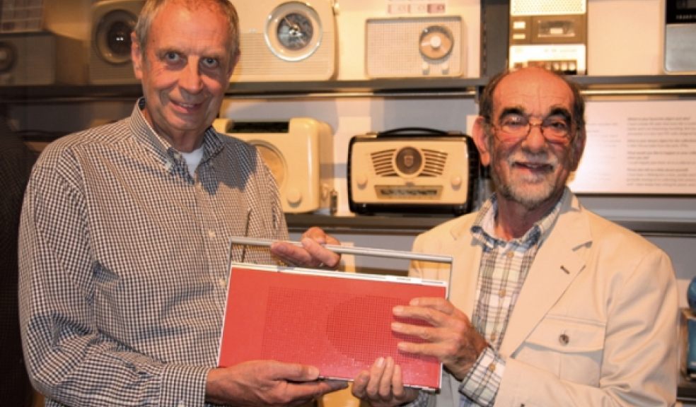 Exeter collector Geoff Stow with Roger Brandon