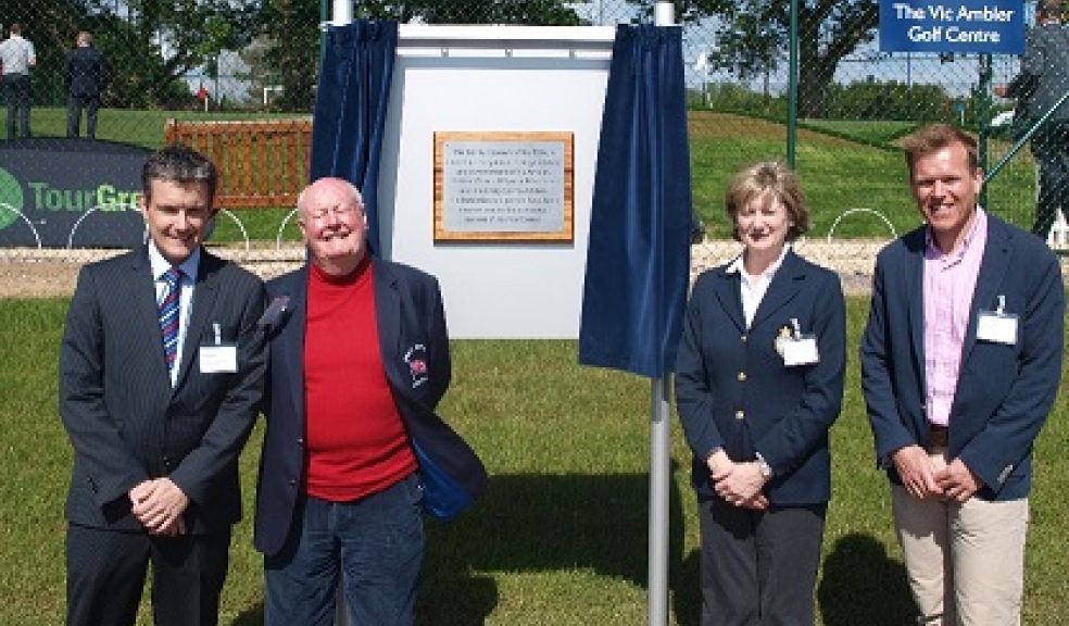 Assistant Director of Sport Nick Beasant, Vic Ambler, R&A Assistant Director for Golf Development Alison White and High Performance Golf Manager Craig Townsend celebrated the opening